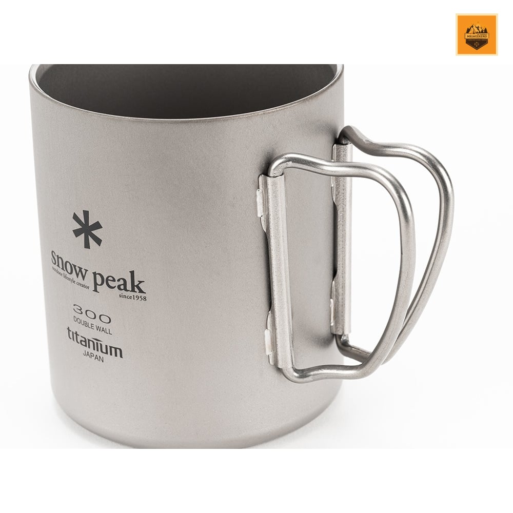 Ly Snow peak Titanium Double Mug 300, MG-152 | Chính hãng