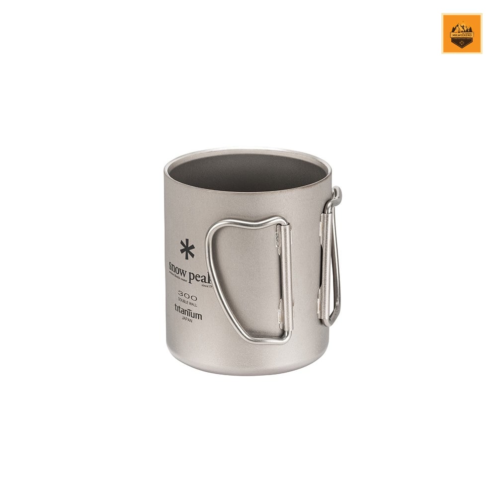 Ly Snow peak Titanium Double Mug 300, MG-152 | Chính hãng
