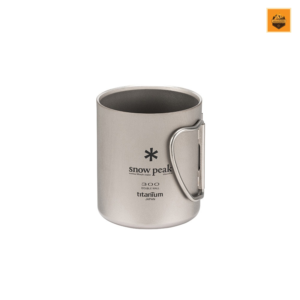 Ly Snow peak Titanium Double Mug 300, MG-152 | Chính hãng