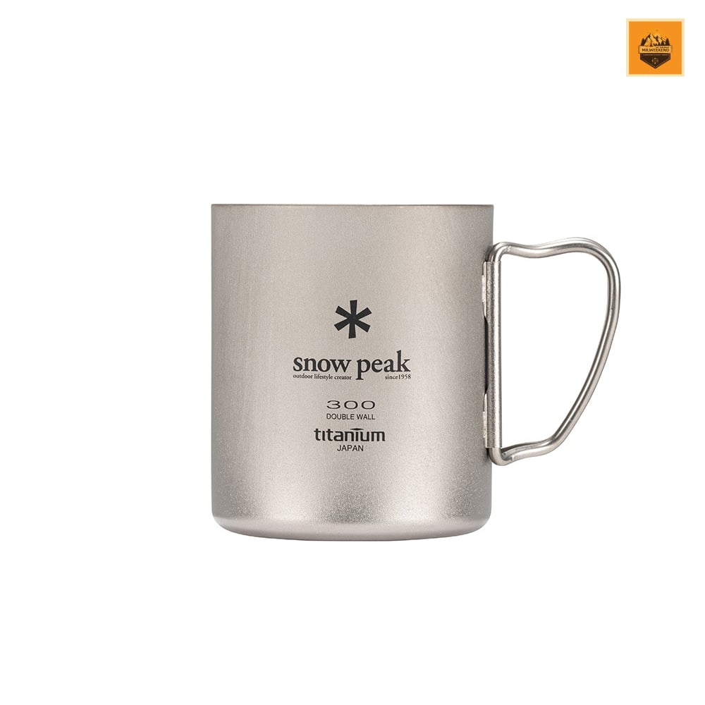 Ly Snow peak Titanium Double Mug 300, MG-152 | Chính hãng