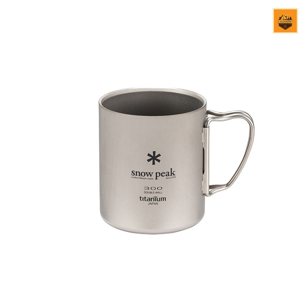 Ly Snow peak Titanium Double Mug 300, MG-152 | Chính hãng