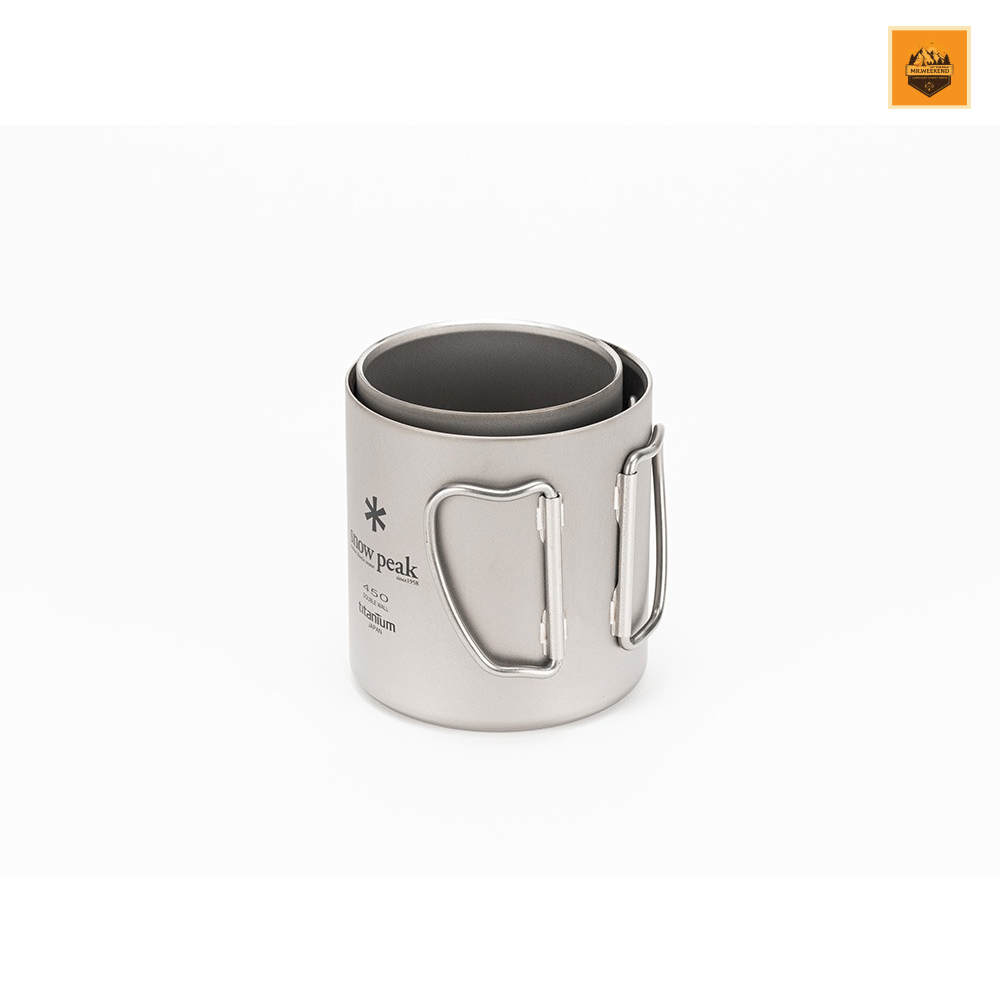 Ly Snow peak Titanium Double Mug 450 | Chính hãng