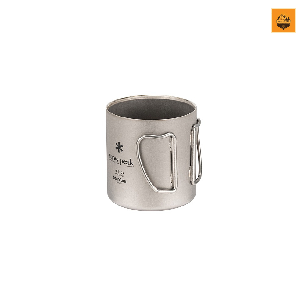 Ly Snow peak Titanium Double Mug 450 | Chính hãng
