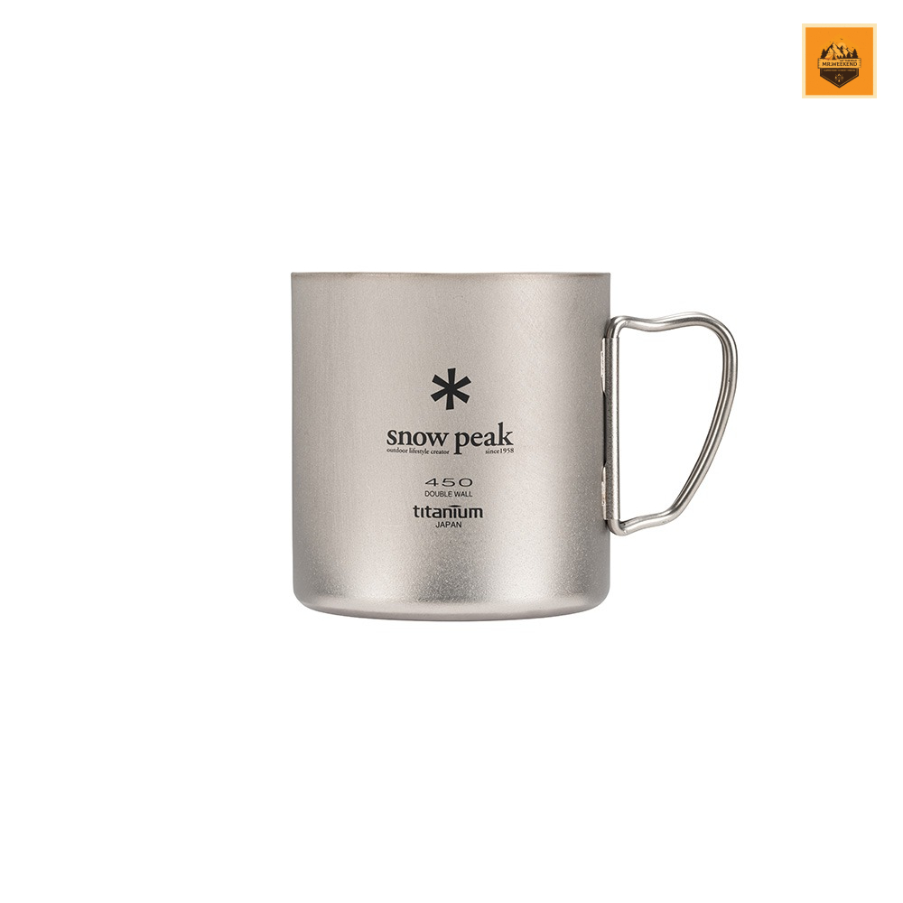 Ly Snow peak Titanium Double Mug 450 | Chính hãng