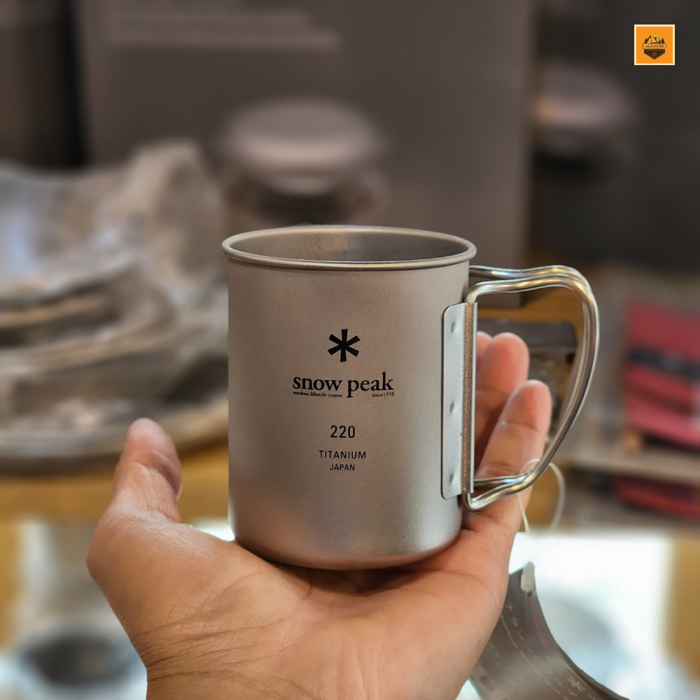 Ly Snow peak Titanium Single Wall Cup 220ml, MG-141 | Chính hãng