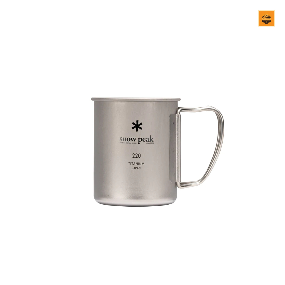 Ly Snow peak Titanium Single Wall Cup 220ml, MG-141 | Chính hãng
