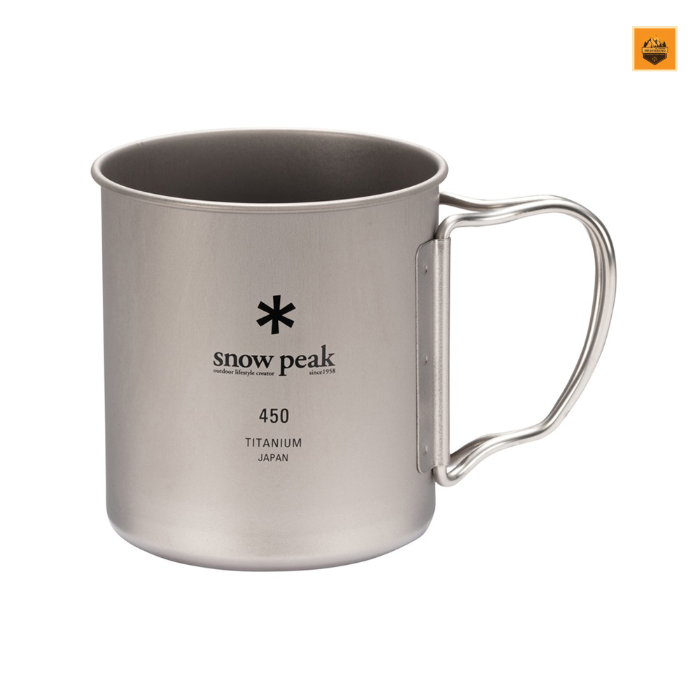 Ly Snow peak Titanium Single Wall Cup 450ml, MG-143 | Chính hãng