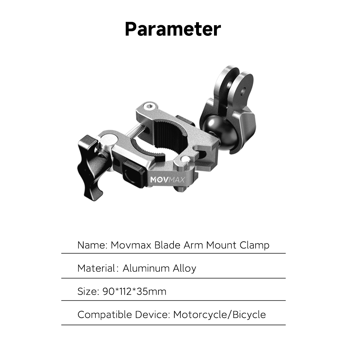 MOVMAX Blade Arm Mount Clamp | Chính hãng