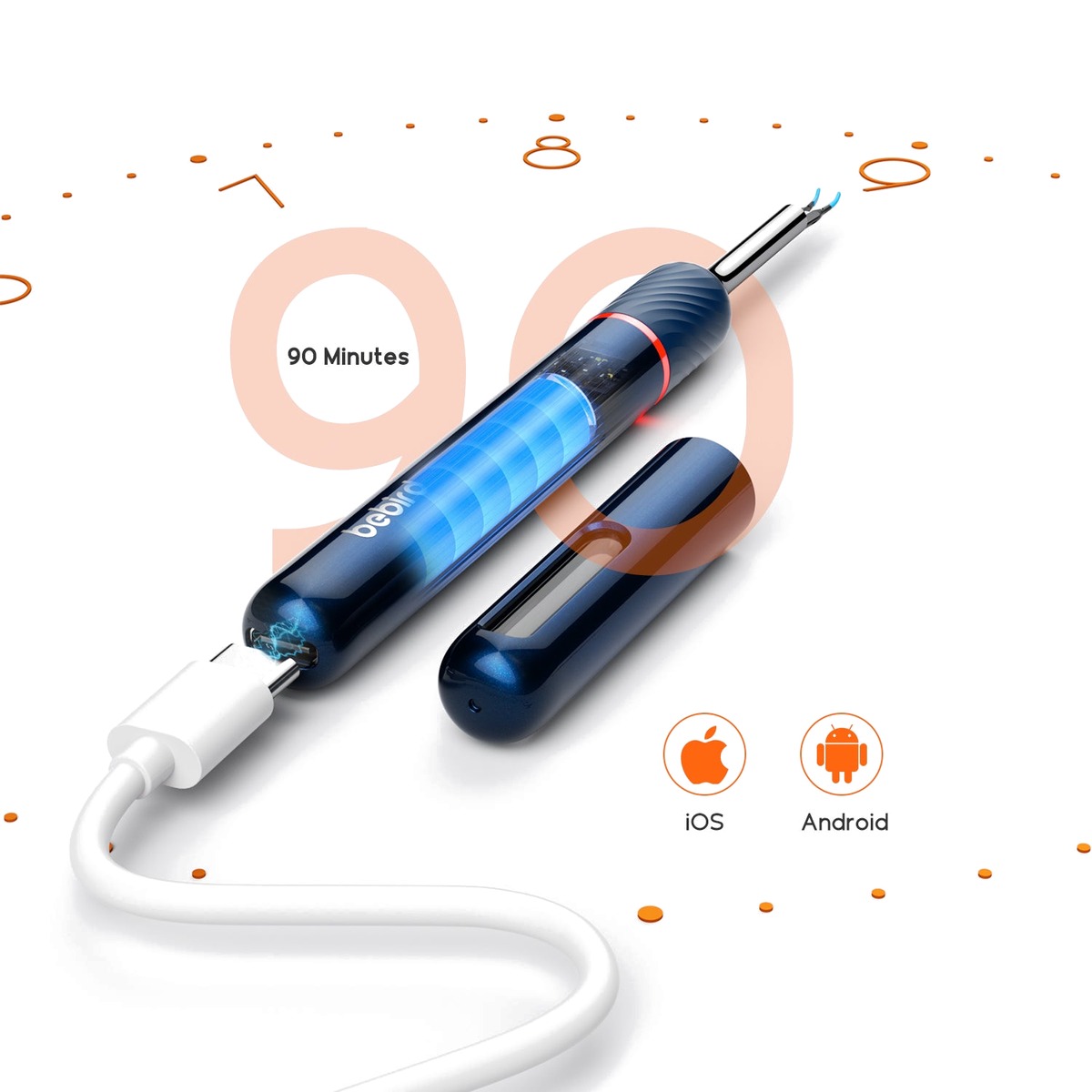 Máy Lấy Ráy Tai Camera Nội Soi 10MP Tích Hợp Nhíp Gắp Cơ Học Bebird EarSight Note 5 | Hàng sắp về - Nhận đặt trước