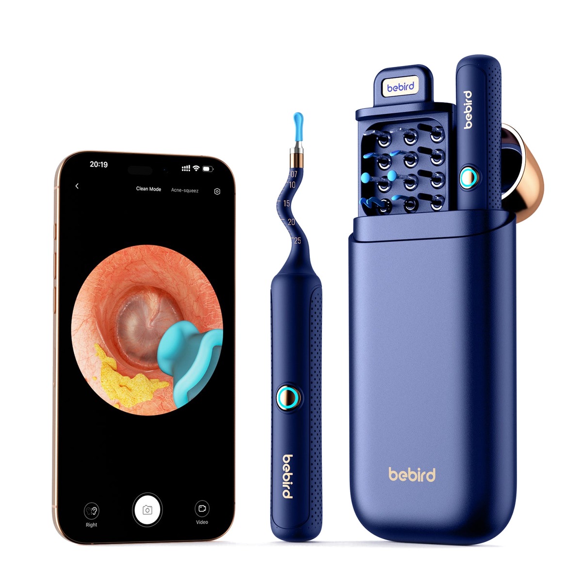 Máy Lấy Ráy Tai Camera Nội Soi Ống Uốn Dẻo 270° Bebird EarSight Plus | Hàng sắp về - Nhận đặt trước