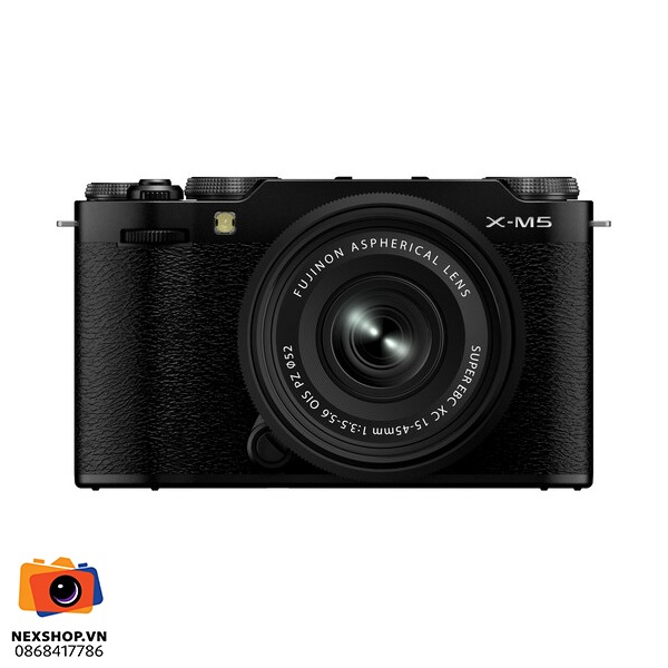 Máy ảnh FUJIFILM X-M5 với ống kính 15-45mm F3.5-5.6 Màu Đen | Hàng chính hãng