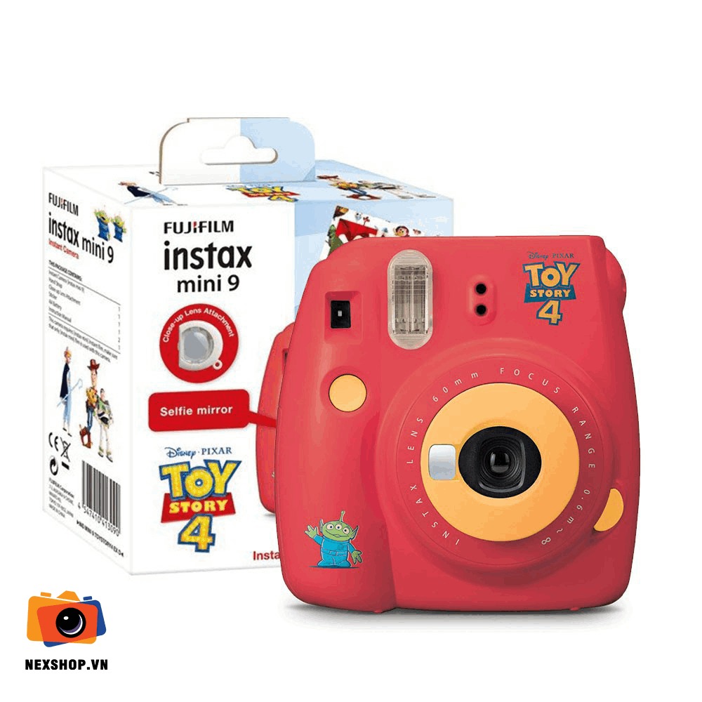Máy ảnh Fujifilm Instax Mini 9 Toy Story 4 | Màu đỏ cam