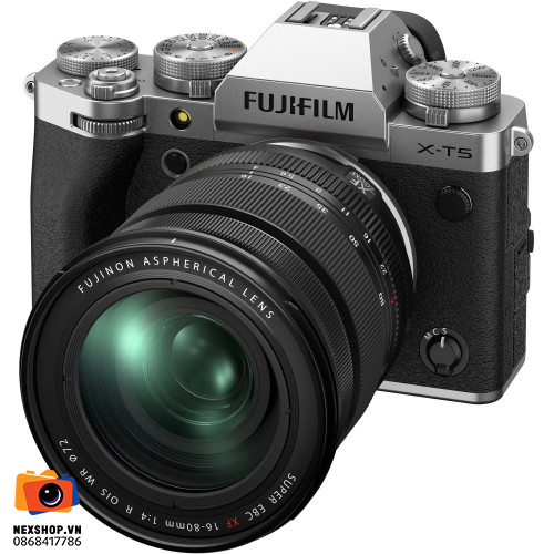 Máy ảnh Fujifilm X-T5 16-80mm Kit | Màu Bạc | Hàng chính hãng