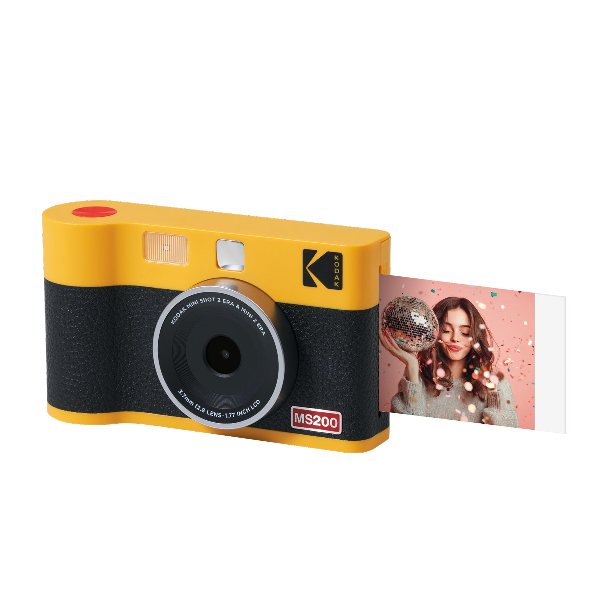 Máy ảnh Kodak Instant Cam Mini 2 ERA MS200 | Vàng Đen | Chính hãng