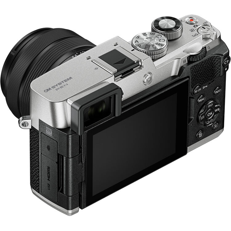Máy ảnh OM SYSTEM PEN kèm ống kính M.Zuiko Digital 14-42mm F3.5-5.6 III (Màu Bạc) | Chính hãng Fullvat