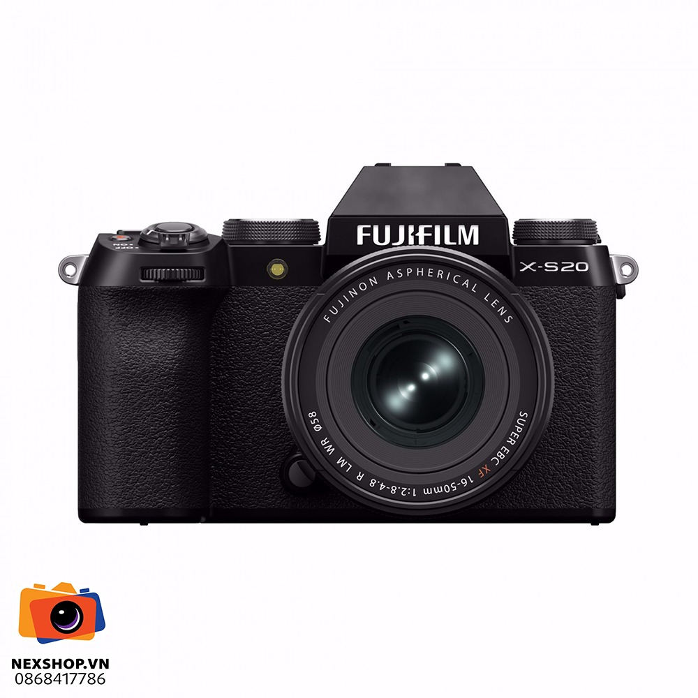 Máy ảnh không gương lật FUJIFILM X-S20 với ống kính 16-50mm F2.8-4.8R LM WR Màu Đen | Hàng chính hãng