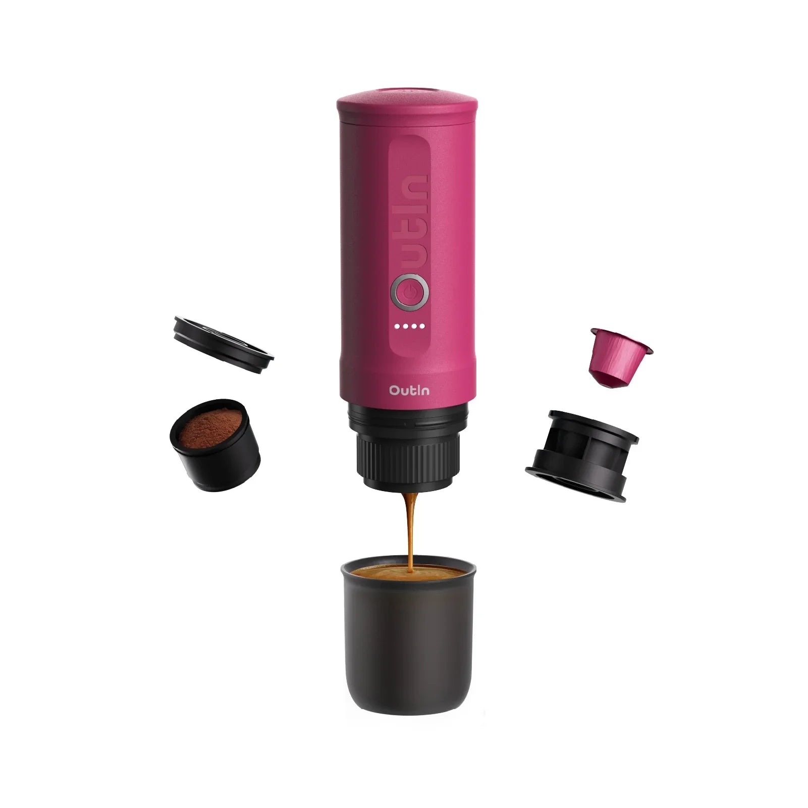 Máy pha cà phê OutIn Nano - màu Crimson Red