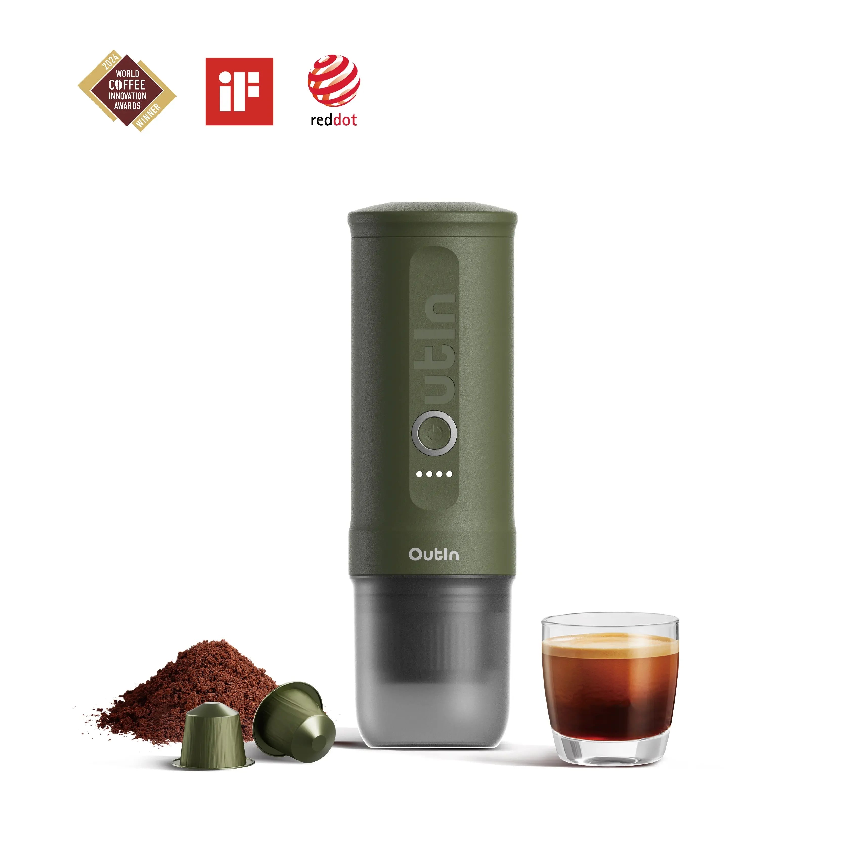 Máy pha cà phê OutIn Nano - màu Forest Green