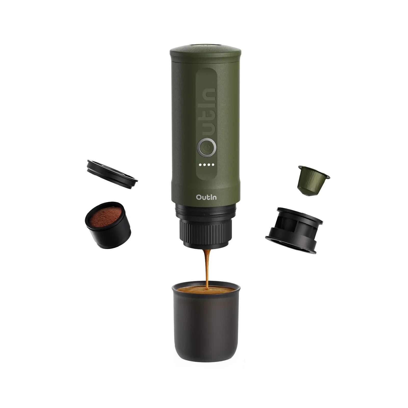 Máy pha cà phê OutIn Nano - màu Forest Green