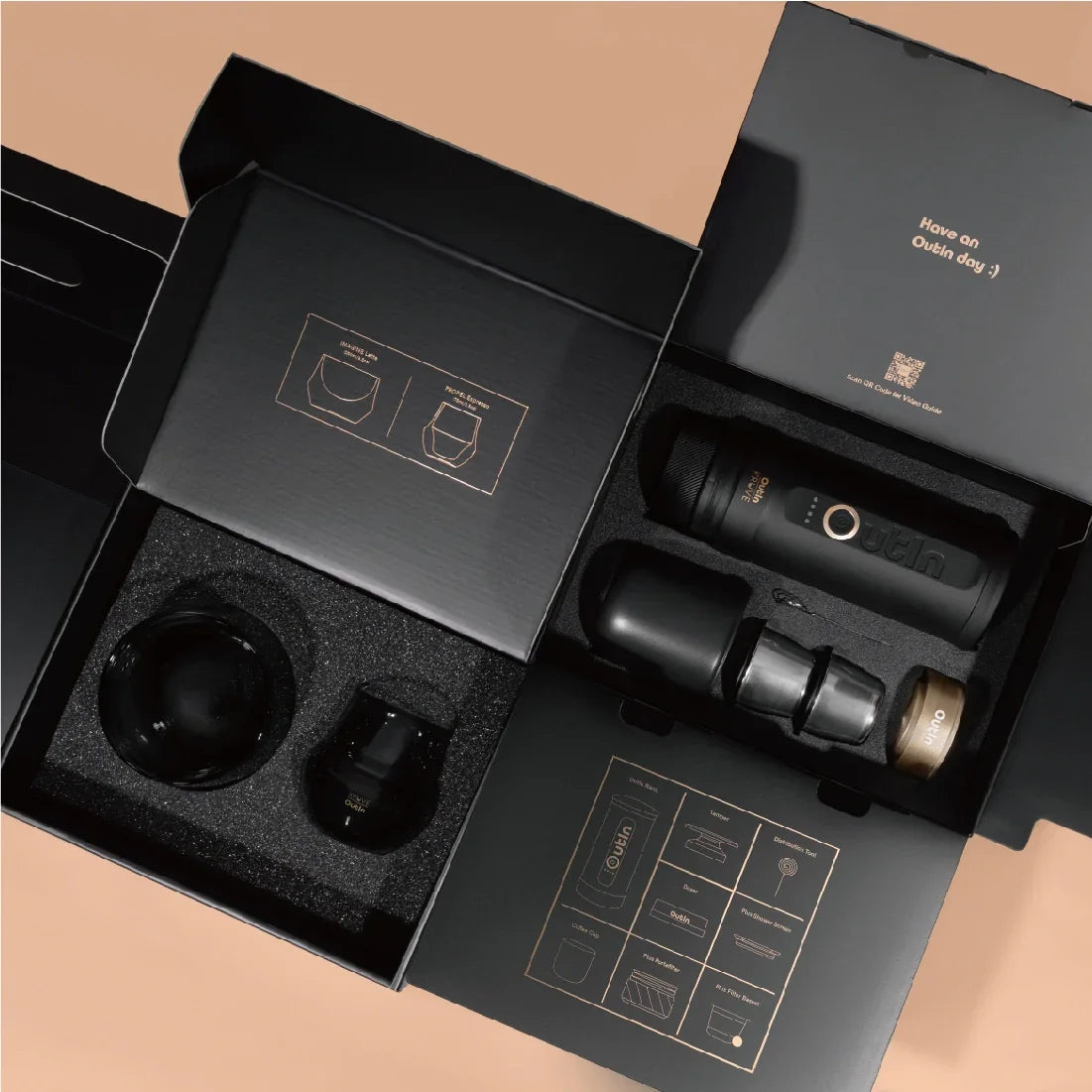 Máy pha cà phê Outin x Kruve Barista Gift Set