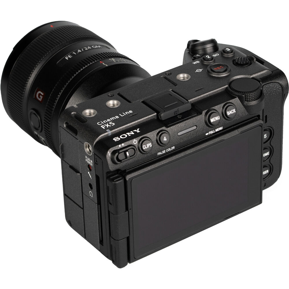 Thiết kế Sony FX5 với kính ngắm điện tử EVF tháo rời