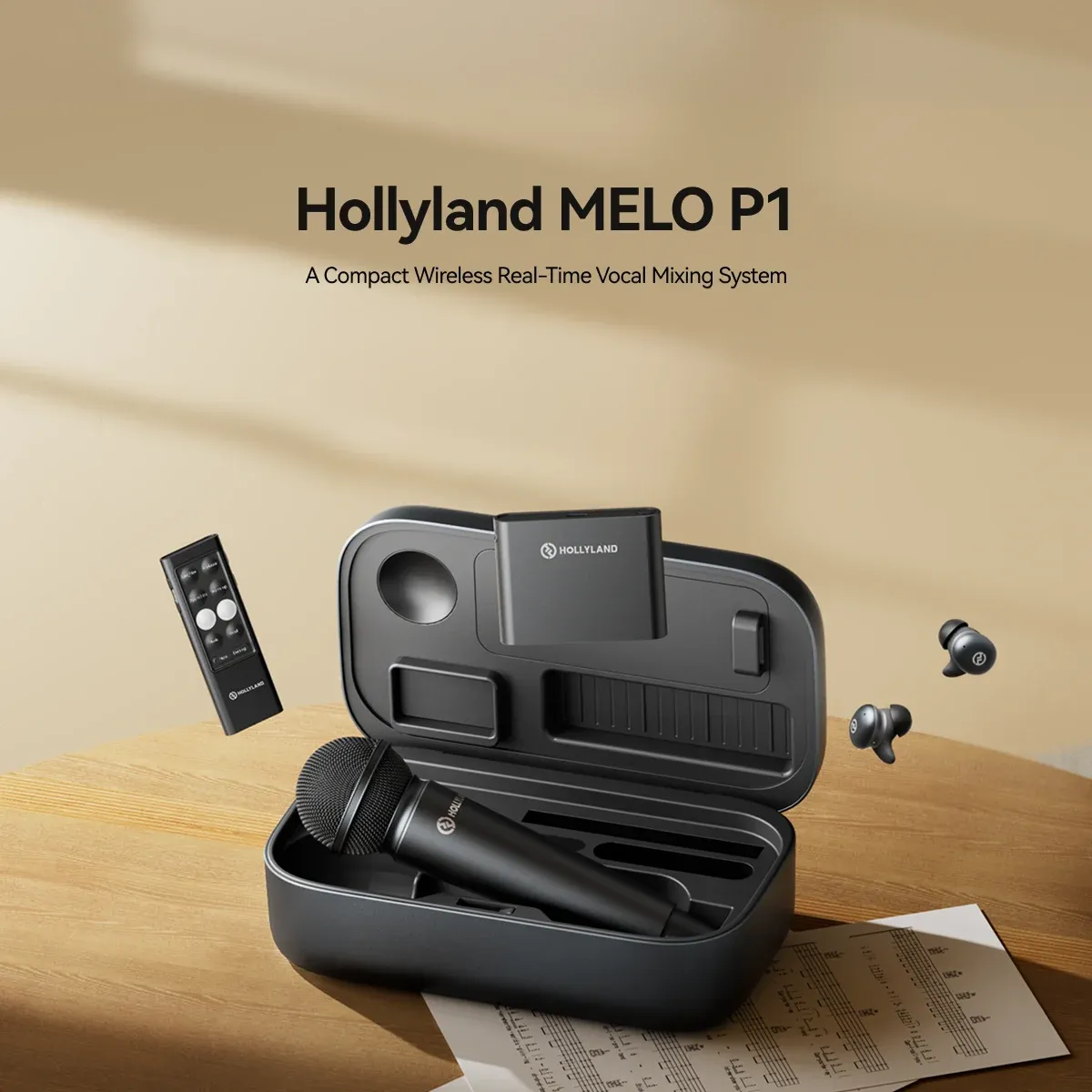 Micro không dây Hollyland MELO P1 | Ultimate Combo | Chính hãng