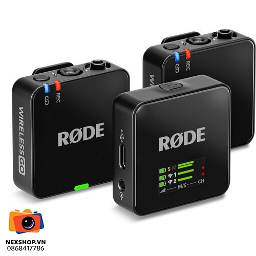 Micro thu âm không dây RODE Wireless GO 3 Chính hãng | Double
