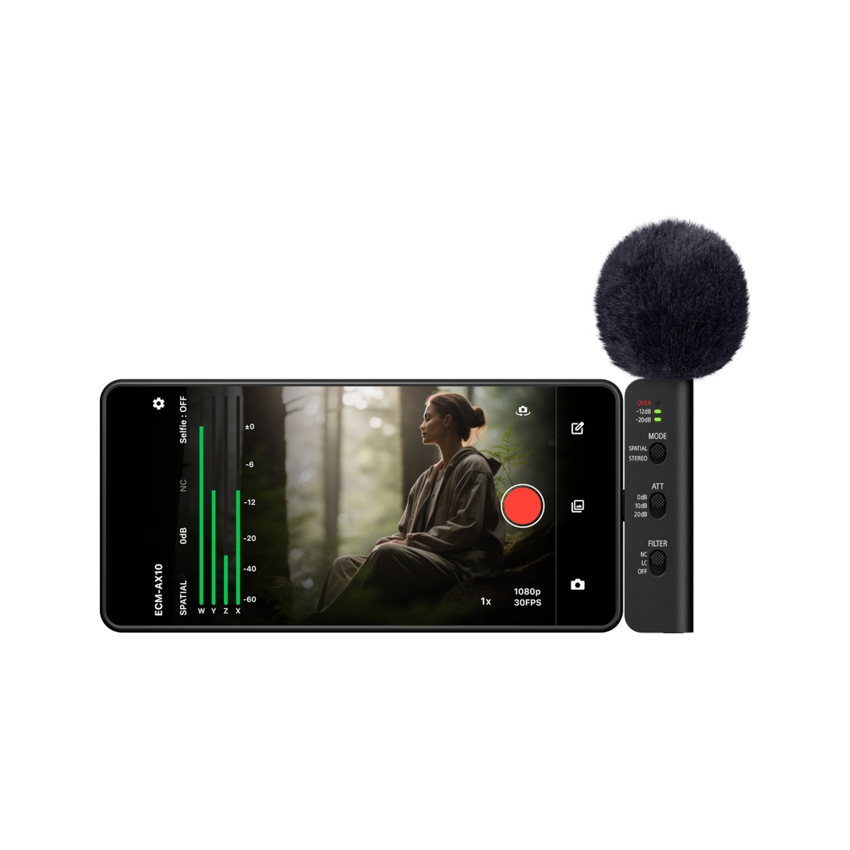 Micro thu âm không gian 3D Sony ECM-AX10 cho Smartphone Chính hãng | Hàng sắp về - Nhận đặt trước