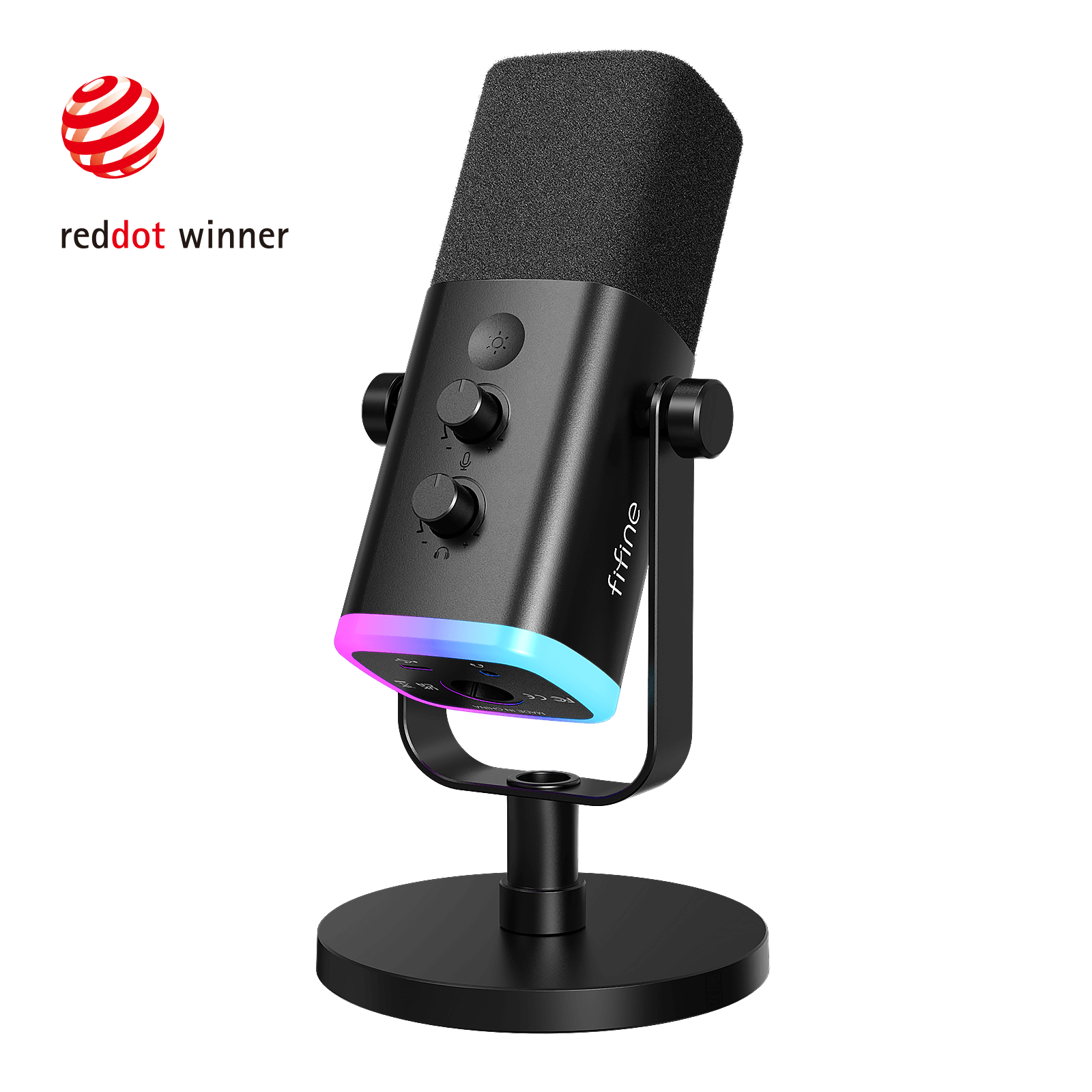 Microphone FIFINE AmpliGame AM8 USB/XLR RGB | Chính hãng
