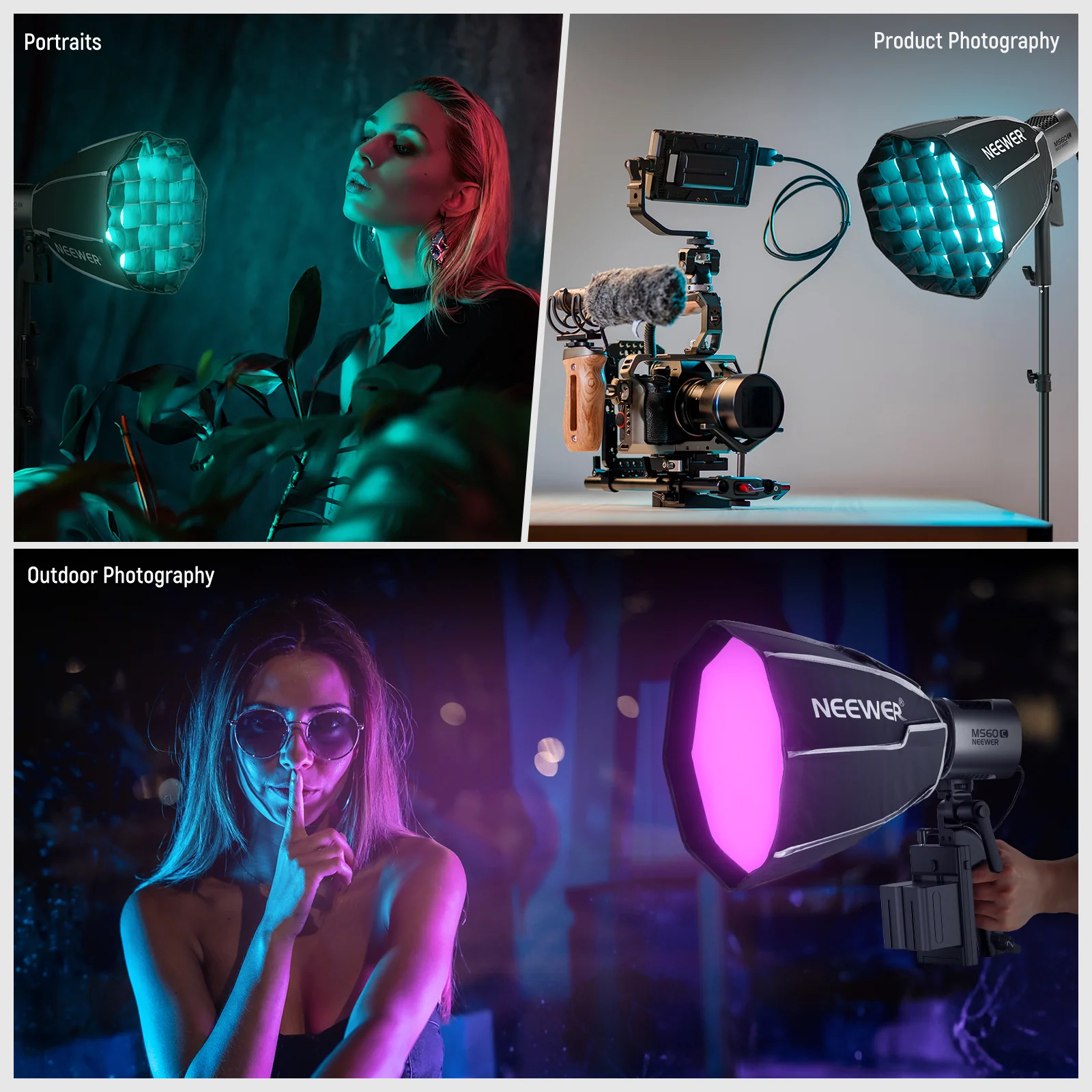 NEEWER NS4P – 50CM Octagonal Softbox ( Neewer Mount ) | Chính hãng