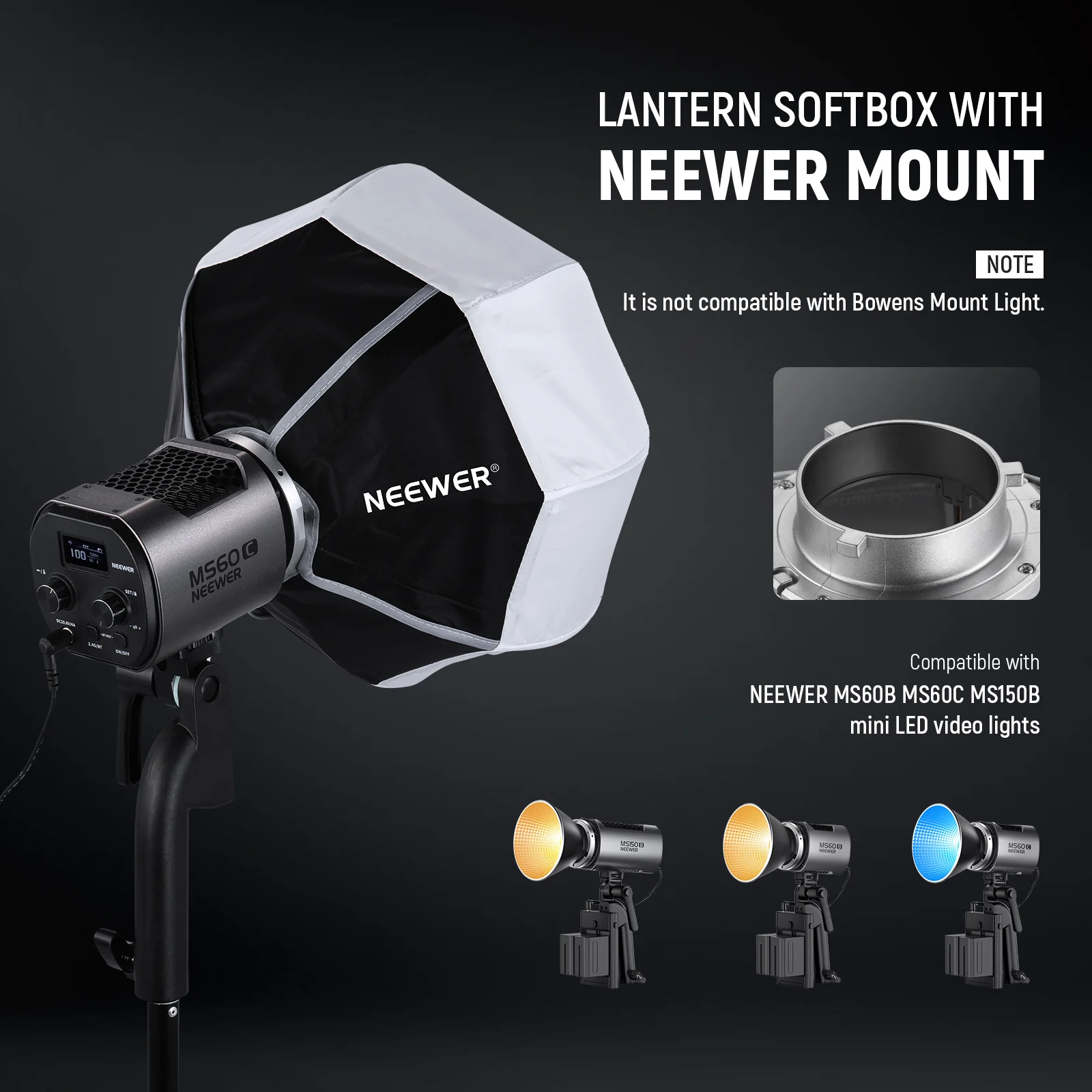 NEEWER NS6L Lantern Softbox ( NEEWER Mount ) | Chính hãng