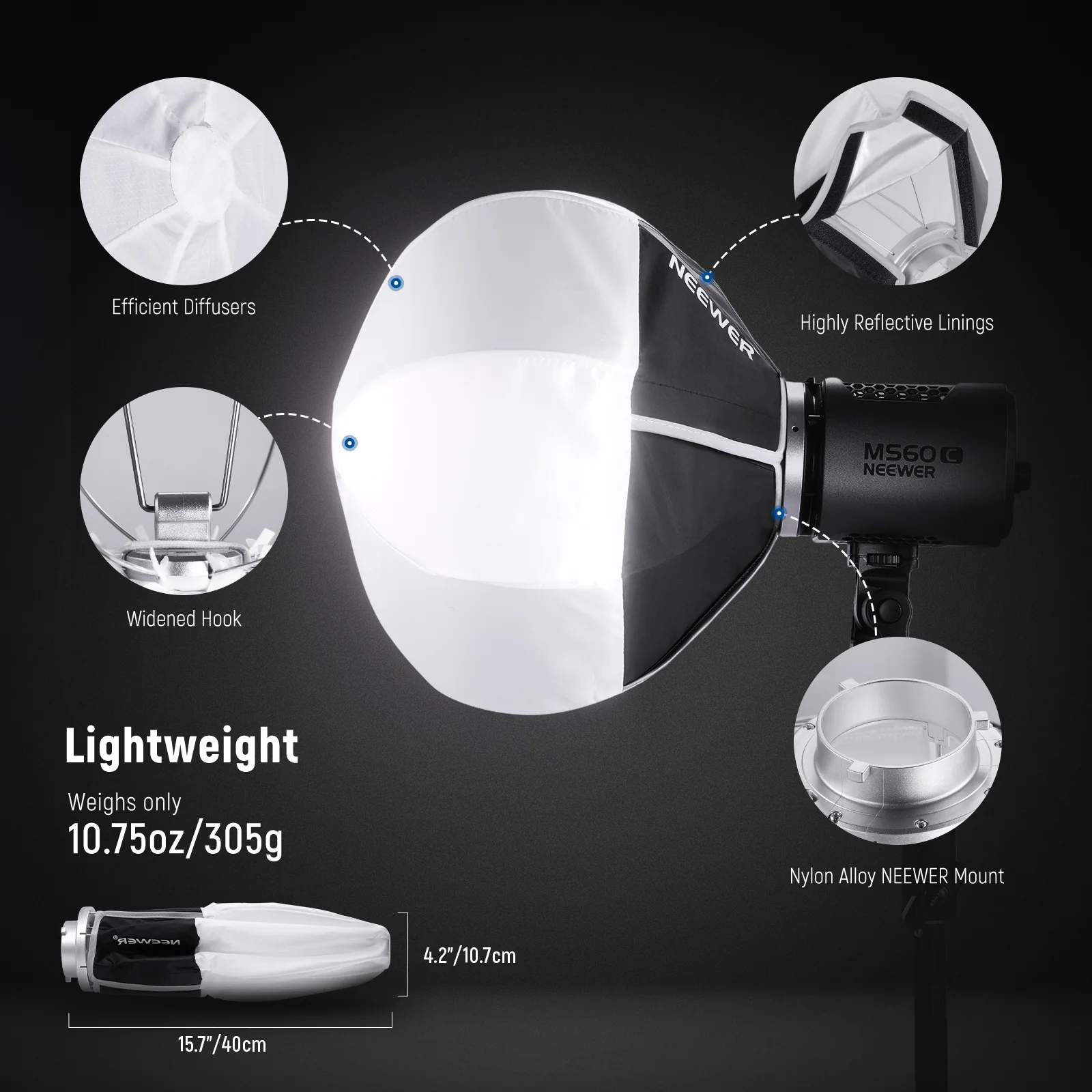 NEEWER NS6L Lantern Softbox ( NEEWER Mount ) | Chính hãng