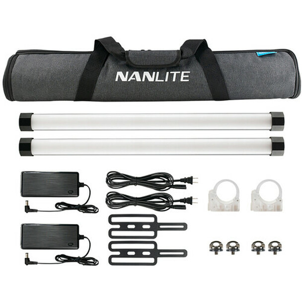 Nanlite Pavotube II 15X 2 Kit - RGBW LED Tube with Battery & App Control