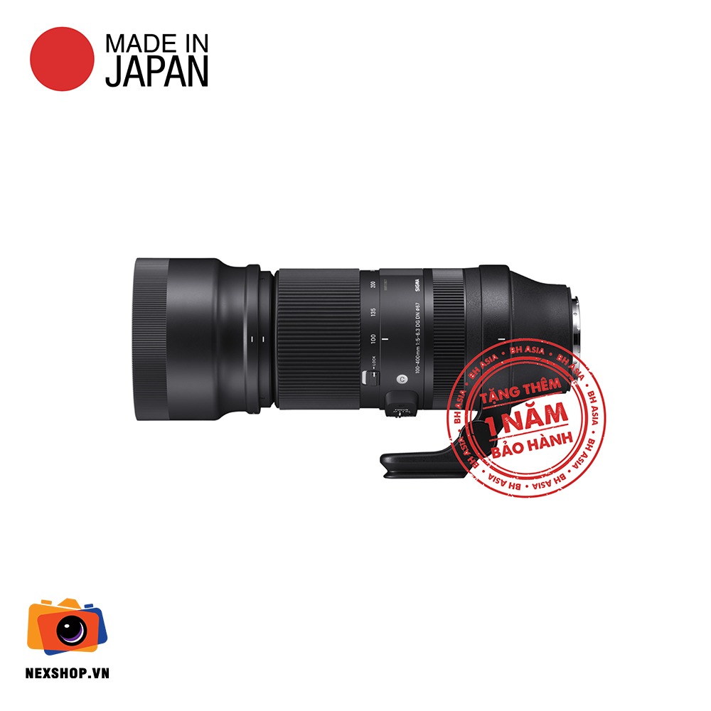 ỐNG KÍNH SIGMA 100-400MM F5-6.3 DG DN OS (C) Cho Fuji X-Mount Chính hãng