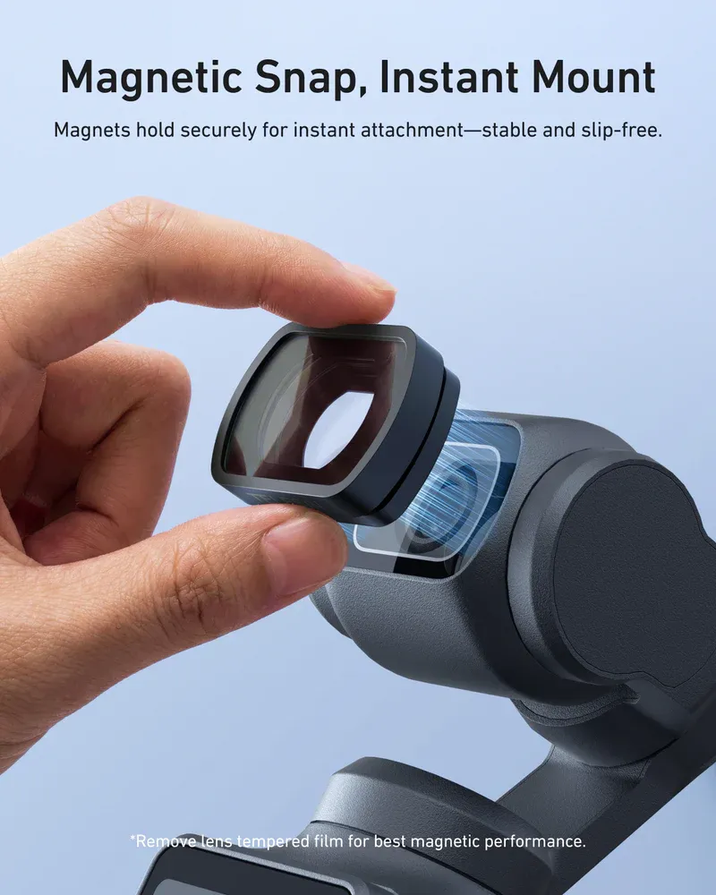 Ống Kính Góc Rộng TELESIN 4/3 cho DJI Osmo Pocket 4 3 | Chính hãng | FullVAT