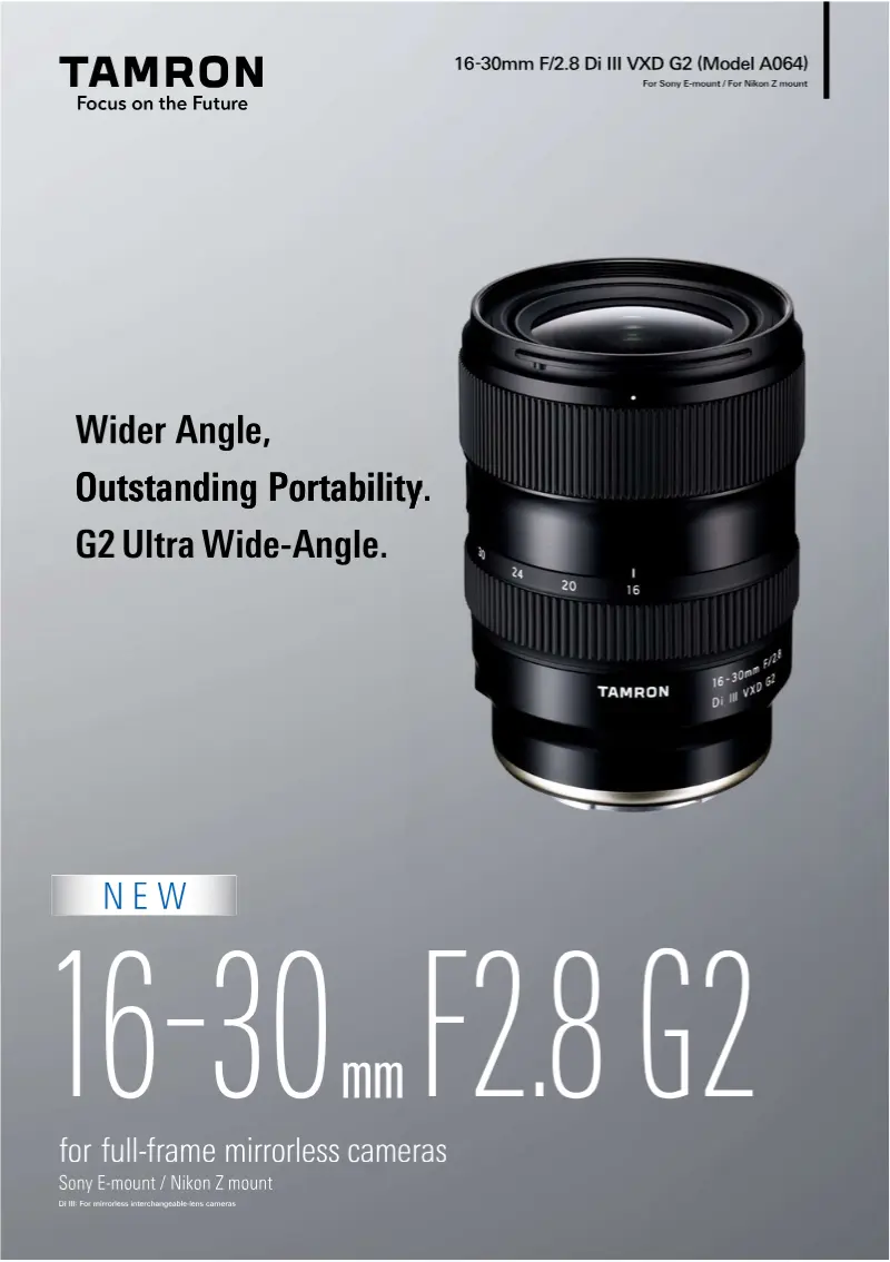 Ống Kính Tamron 16-30mm f/2.8 Di III VXD G2 For Sony | Chính Hãng