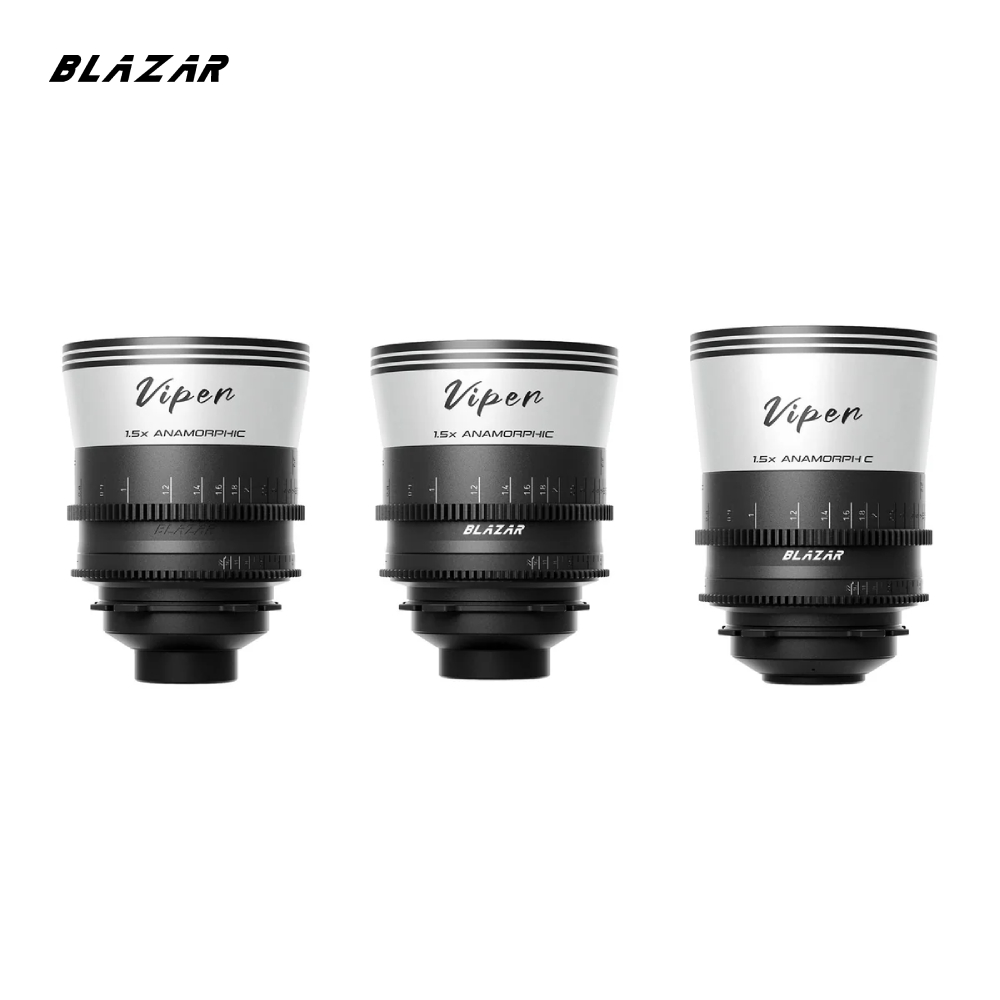 Ống kính Blazar Viper 1.5X Full Frame Anamorphic 35/50/75mm 3-lens Set (PL) – Blue Flare | Chính hãng