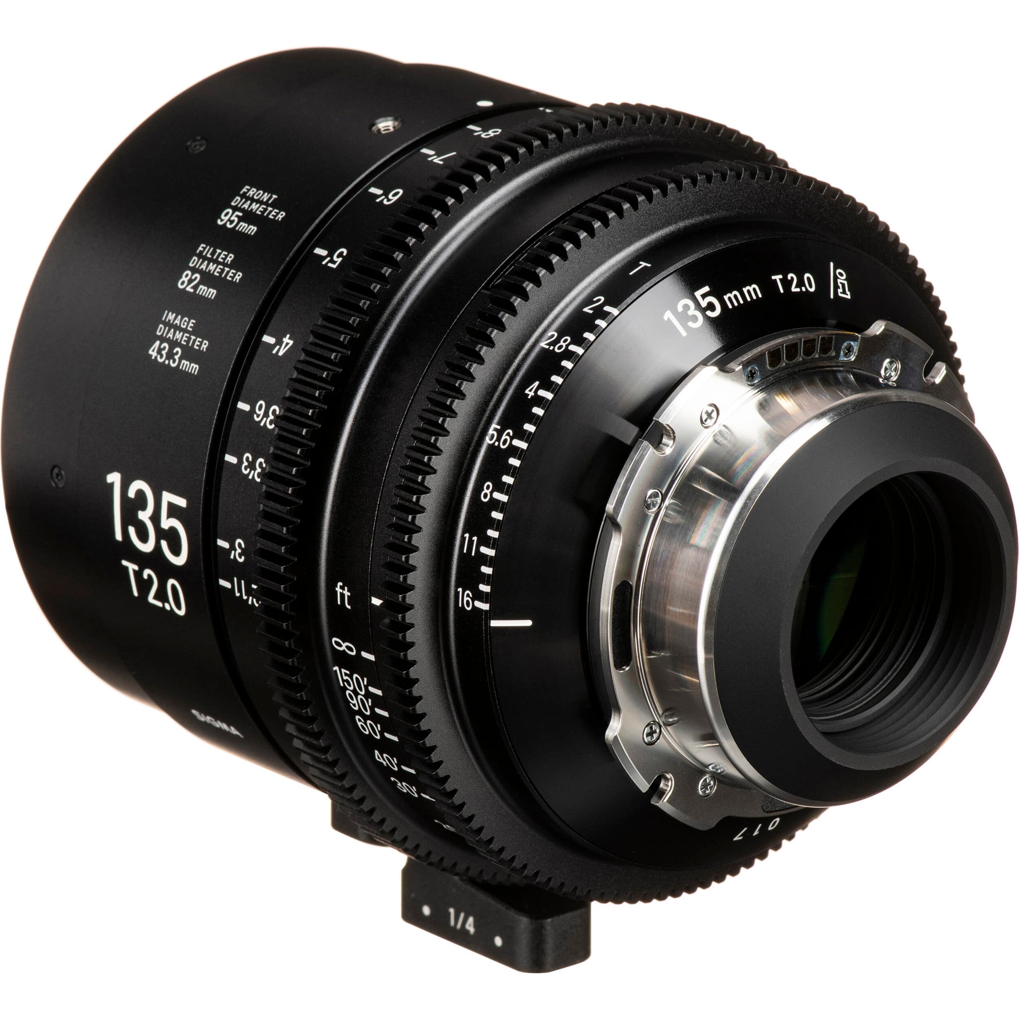 Ống kính Cine Sigma 135mm T2 FF High Speed Prime with i-Technology ngàm PL (Feet)