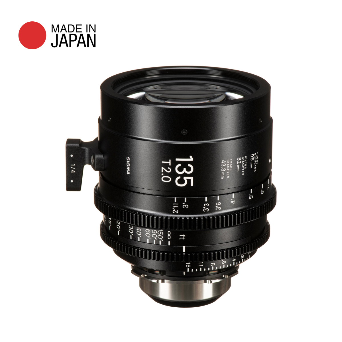 Ống kính Cine Sigma 135mm T2 FF High Speed Prime with i-Technology ngàm PL (Feet)