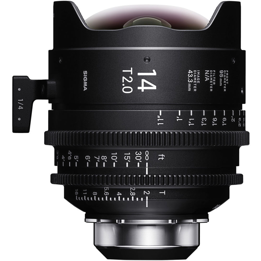 Ống kính Cine Sigma 14mm T2 FF High Speed Prime với /i Technology ngàm PL (Feet)