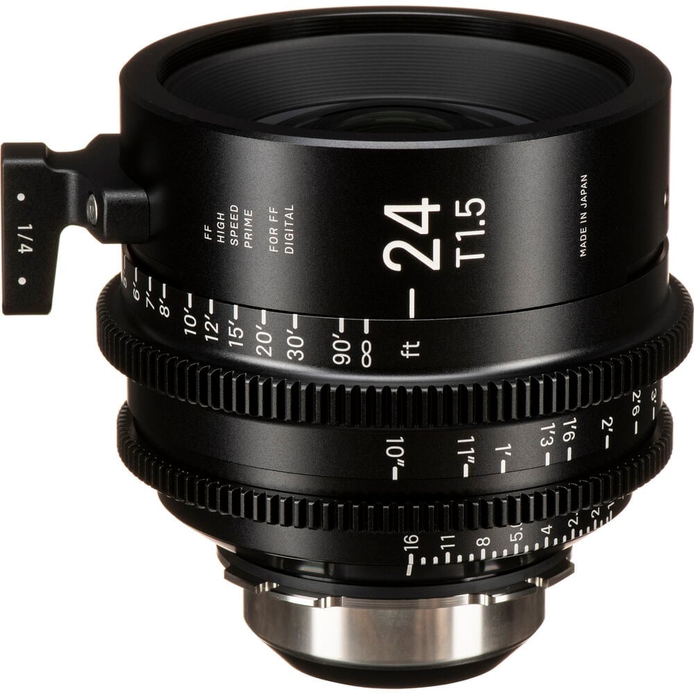 Ống kính Cine Sigma 24mm T1.5 FF High Speed Prime với /i Technology ngàm PL (Feet)