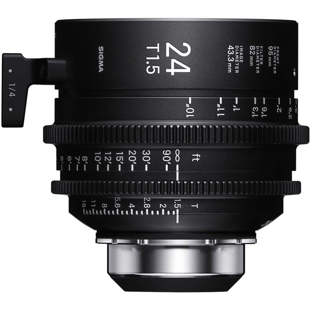 Ống kính Cine Sigma 24mm T1.5 FF High Speed Prime với /i Technology ngàm PL (Feet)