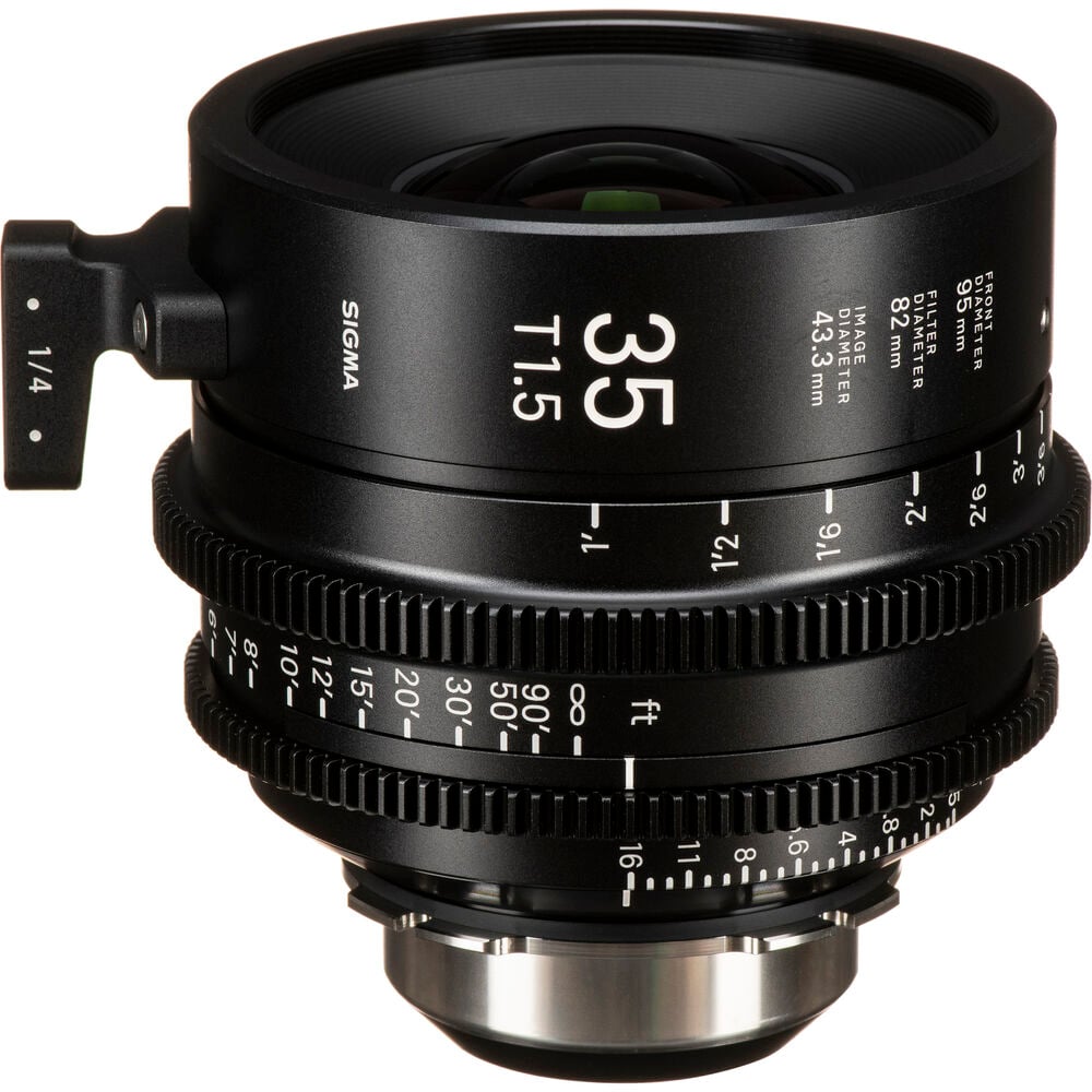 Ống kính Cine Sigma 35mm T1.5 FF High Speed Prime với /i Technology ngàm PL (Feet)