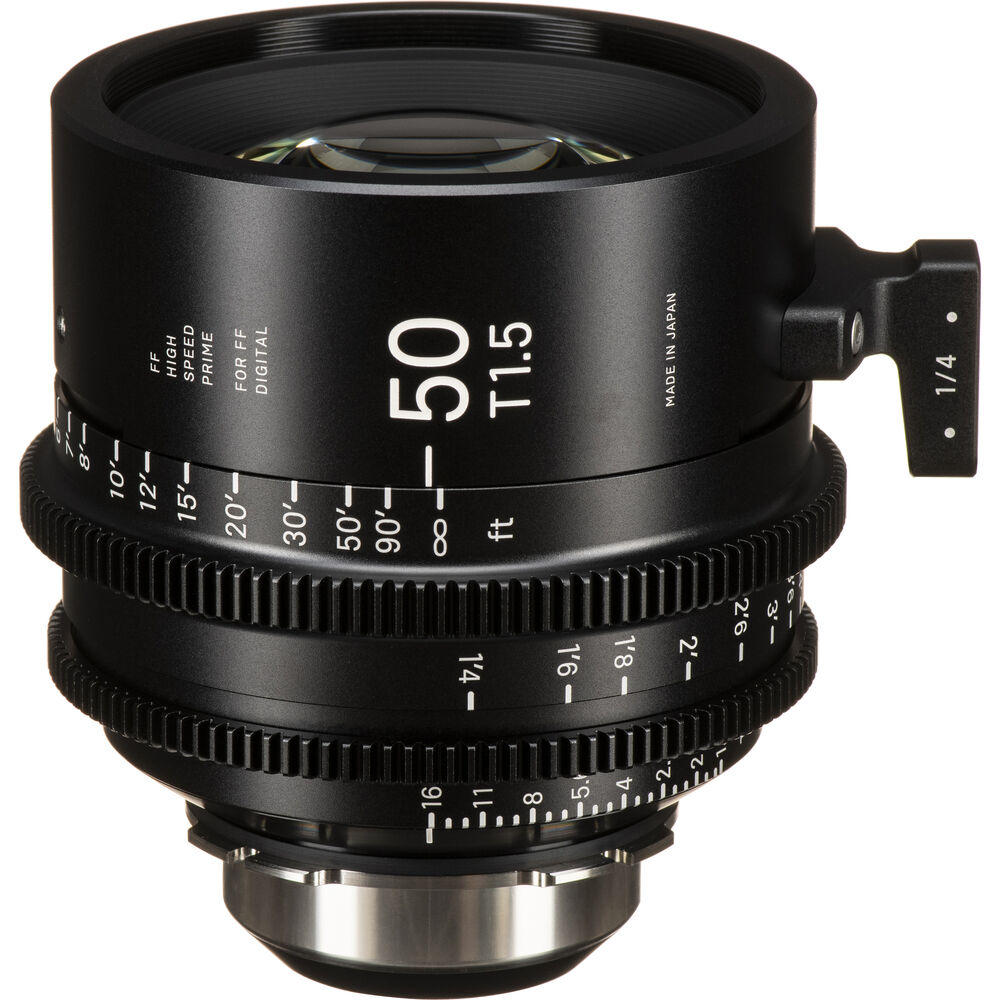 Ống kính Cine Sigma 50mm T1.5 FF High Speed Prime với /i Technology ngàm PL (Feet)