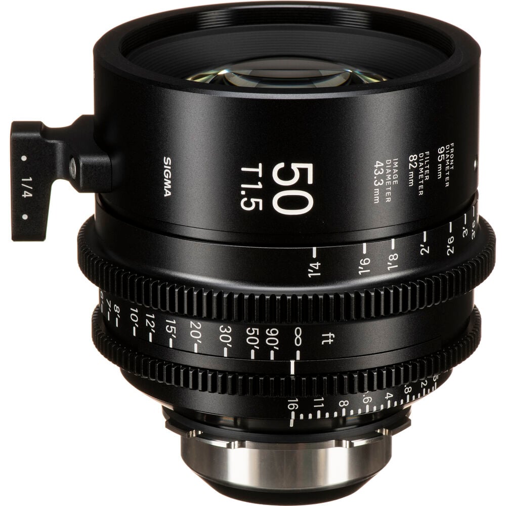 Ống kính Cine Sigma 50mm T1.5 FF High Speed Prime với /i Technology ngàm PL (Feet)