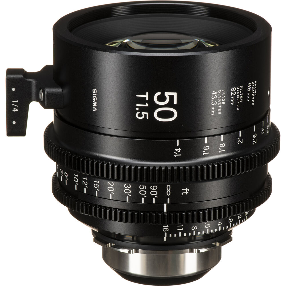Ống kính Cine Sigma 50mm T1.5 FF High Speed Prime với /i Technology ngàm PL (Feet)