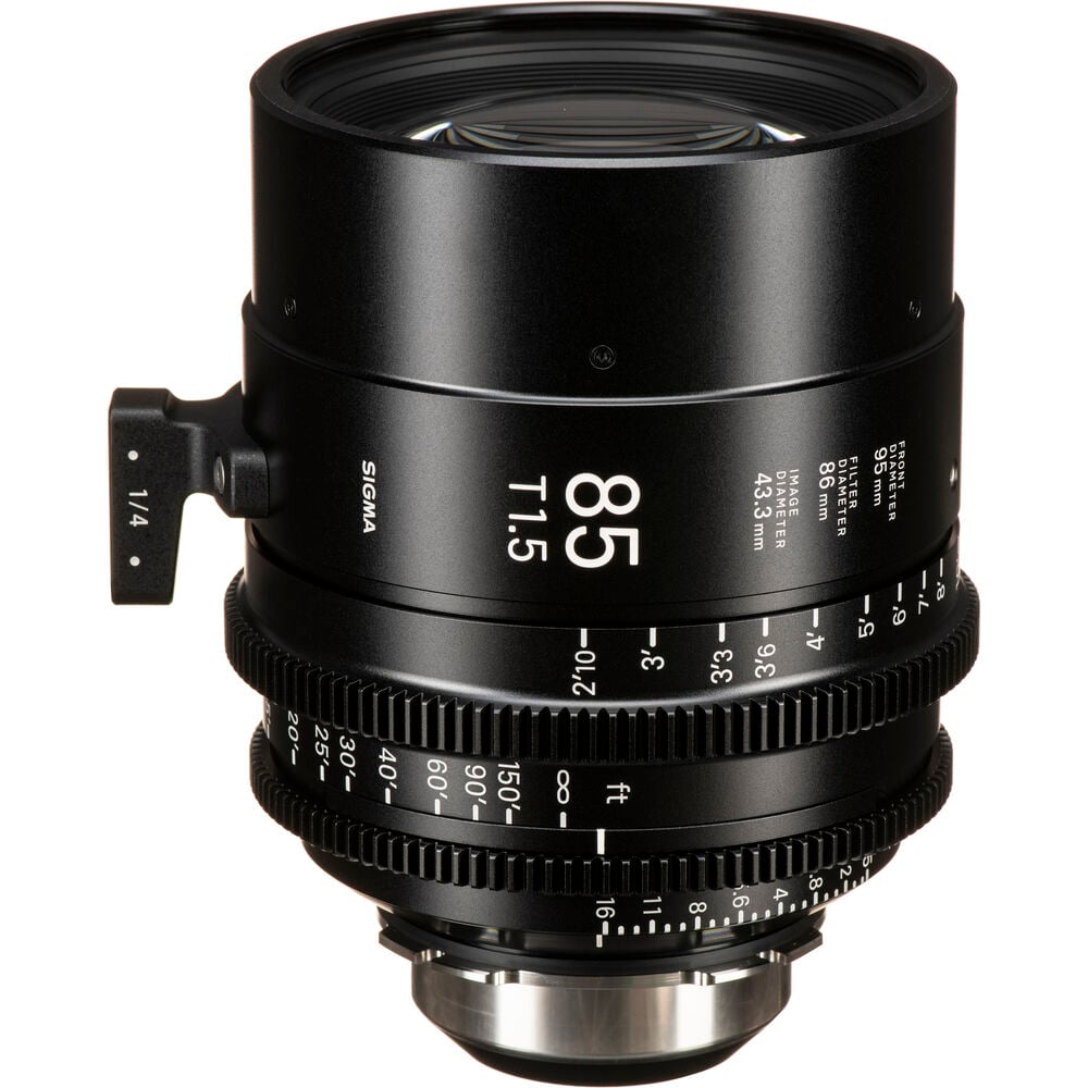 Ống kính Cine Sigma 85mm T1.5 FF High Speed Prime với /i Technology ngàm PL (Feet)