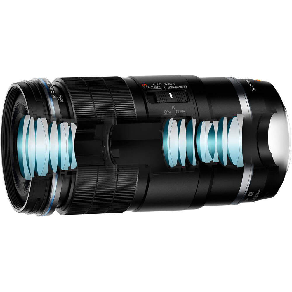 Ống kính OM SYSTEM M.Zuiko Digital ED 90mm F3.5 Macro IS PRO | Chính hãng FullVAT góc cạnh chi tiết