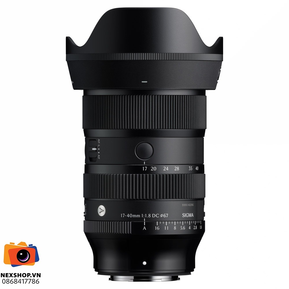 Ống kính Sigma 17-40mm F1.8 DC Art ngàm Fujifilm X | Chính hãng