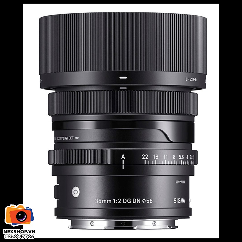 Ống kính Sigma 35mm F2 DG Contemporary ngàm L (Black) | Chính hãng